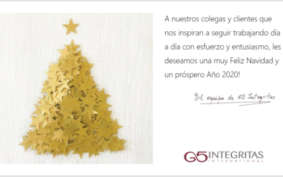 El equipo de G5 Integritas os desea  ¡Felices fiestas!